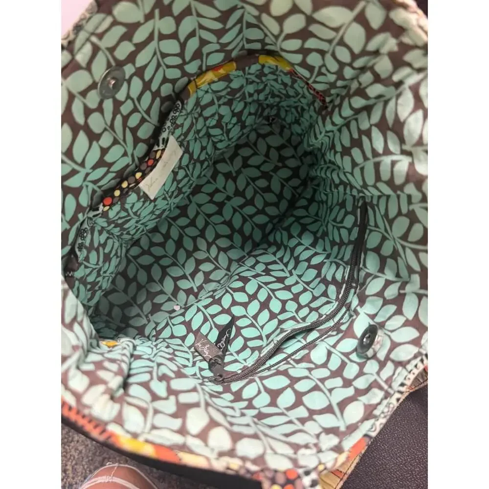 Vera Bradley Sun Valley Quilted Cotton Tote Bag Retired Floral Paisley Fall